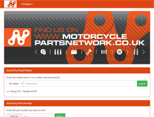 Tablet Screenshot of motorcyclepartsnetwork.co.uk